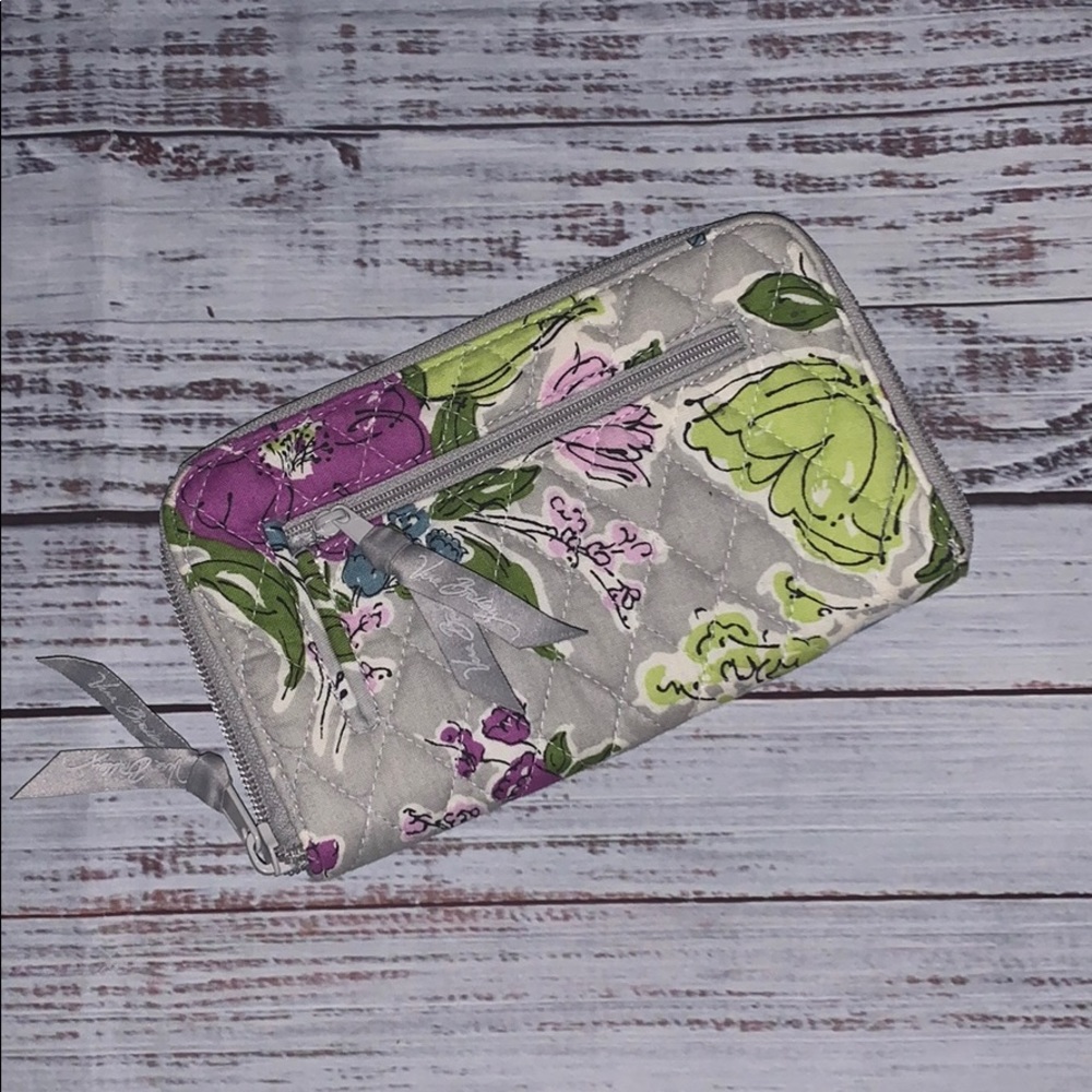 Vera Bradley Grey Floral Wallet